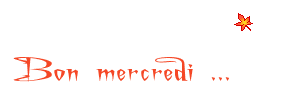 Gif animé Bon mercredi étoile